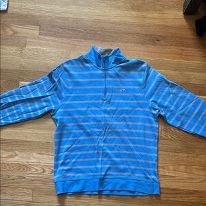 Vineyard Vines Men's Blue Striped Sweater